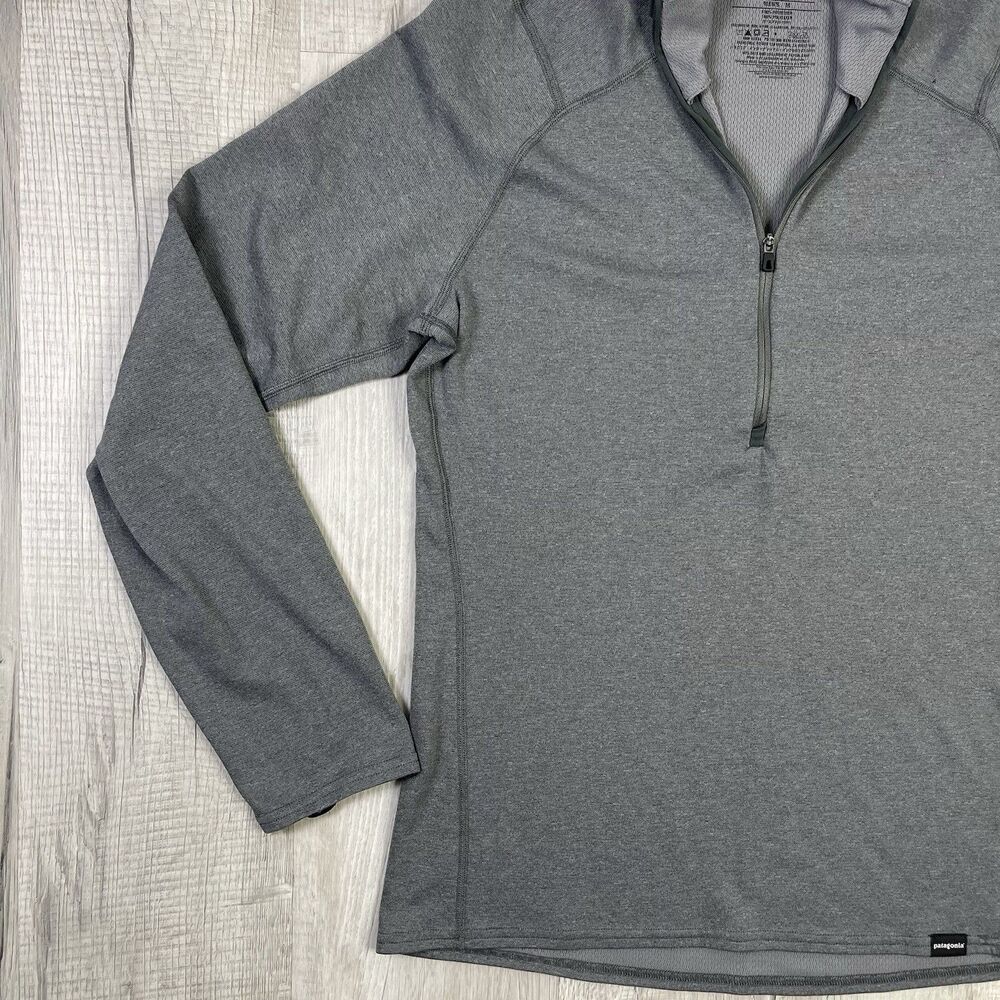 Patagonia Capilene 3 Midweight 1/4 Zip Pullover Gray Mens Medium READ V - Picture 2 of 9